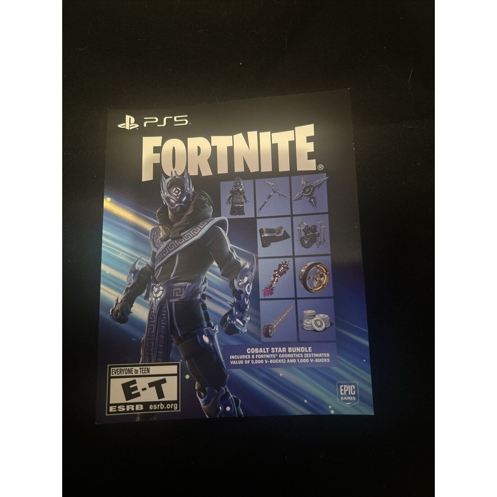Fortnite “Cobalt Star” PS5 Slim Bundle Code (Brand New) Unscratched